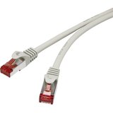 Renkforce RF-4724262 RJ45 omrežni kabel\, Patch kabel CAT 6 S/FTP 20.00 m siva z zaščitnim zapornim zatičem\, pozlačeni konektorji\, ognjevaren 1 kos, (20417800) | Shoptok.si
