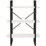 vidaXL ormarić za knjige s 3 razine bijeli 80x30x105 cm od borovine | shoptok.hr