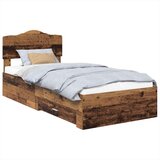  Okvir za krevet Staro drvo 90 x 200 cm Konstruirano drvo | shoptok.hr