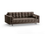 Cosmopolitan Design Rjava žametna raztegljiva sedežna garnitura s prostorom za shranjevanje 222 cm Bali – | Shoptok.si