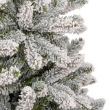 vidaXL Umestno božično drevo Zelena in Bela 240 cm PVC in kovina | Shoptok.si