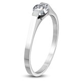 Kesi Engagement Ring Surgical Steel Shiny Elegance Cene
