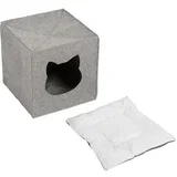 Skrivalica za mačke od filca za police - D 33 x Š 33 x V 33 cm
