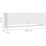  Ormar bijeli 100 x 32 5 x 35 cm od iverice | shoptok.hr