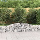  Obokane gabion košare 15 kosi 400x30x40/60 cm pocinkano železo, (20981937) | Shoptok.si