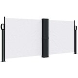  Zložljiva stranska tenda bela 100x600 cm | Shoptok.si