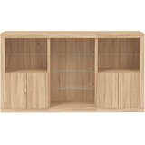  Komoda s LED svjetlima boja hrasta sonome 181,5x37x100 cm Slike