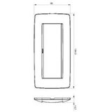 GEWISS GW16106VA poklopac okvir ONE 6M siva | Eponuda.com