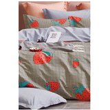Mila Home Posteljina za krevet za jednu osobu/za produženi krevet od renforce pamuka s uključenom plahtom/3-dijelna 160x220 cm Strawberry – | shoptok.hr