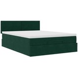  Otomanski krevet s madracem tamnozeleni 140x200 cm baršunasti | shoptok.hr