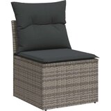  6-dijelni set vrtnih sofa od poliratana s jastucima sivi | shoptok.hr