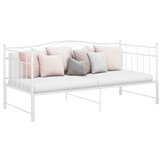 Maison Chic Izvlečni Posteljni okvir - Enojna postelja - Postelja za odrasle bel kovinski 90x200 cm-J11, (21775687) | Shoptok.si