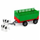  Tractor with Trailer for Transporting Animals Cow Figures Lights Sounds 4 pcs. | Shoptok.si