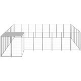  Kavez za pse srebrni 15,73 m² čelični | shoptok.hr