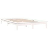  Posteljni okvir bel 120x200 cm trdna borovina, (20725513) | Shoptok.si