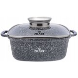 Shumee LONEC ZA DEŽEVANJE KVADRATNI LONEC 5,5L 26cm ZILNER SIVA ZL-7059, (21385568) Cene