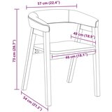  Trpezarijske stolice 2 pcs Bijelo 54 x 57 x 73 cm | shoptok.hr