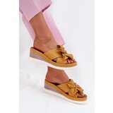 ARTIKER Leather Women's Wedge Sandals with Decorative Flower | ePonuda.com