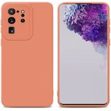 Cadorabo Ohišje, združljiv s Samsungom v tekočini svetlo oranžni pokrov - zaščitni pokrov iz fleksibilnega silikona TPU, (20596393) | Shoptok.si