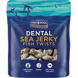 Fish4Dogs Priboljški Dental Sea Jerky Fish Twist koža bele ribe 100 g | Shoptok.si