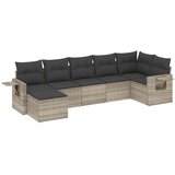  7-dijelni set vrtnih sofa svjetlosivi od poliratana | shoptok.hr