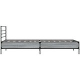 vidaXL Posteljni okvir siva sonoma 100x200 cm inž. les in kovina, (21156106) | Shoptok.si