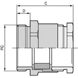 LAPP Kabelska uvodnica PG48 mesing prirodne boje Kabel SKINDICHT SVF PG 48 5 kom. Cijene
