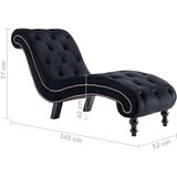 vidaXL ležaj crni baršunasti | shoptok.hr
