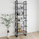 vidaXL Visoka omara siva sonoma 80x30x210 cm konstruiran les Cene