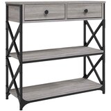  Konzolni stol siva boja hrasta 75x28x75 cm konstruirano drvo | Eponuda.ba