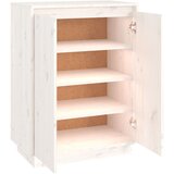 Ormarić za cipele bijeli 60 x 35 x 80 cm od masivne borovine | shoptok.hr