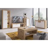 Modern Living Tv-element Brilon, Bela, Barva Hrasta | Shoptok.si