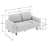 Atelier Del Sofa Dvosjed Sparrow 2, Bijela | Eponuda.ba