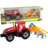 Red Tractor with Rake Friction Drive Cijene