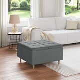  Stolica s dugmadi s jastukom Tamno siva 80 x 80 x 45 cm tkanina | shoptok.hr