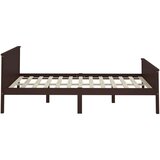  Posteljni okvir temno rjav iz trdne borovine 140x200 cm, (20648459) | Shoptok.si