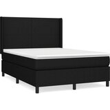  S oprugama i madracem crni 140 x 190 cm od tkanine | shoptok.hr