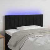  LED uzglavlje crno 80 x 5 x 78/88 cm baršunasto | shoptok.hr