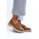 S. BARSKI Women's Suede Loafers with Flat Heel and Decoration D&A | Shoptok.si