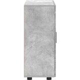 vidaXL Strani šal Betonsko siva 55.5 x 29 x 100 cm Konstruiran les | Shoptok.si