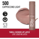 Rimmel London Thrill Seeker Lip Latex tekoča šminka odtenek 500 Cappuccino Light 6 ml | Shoptok.si