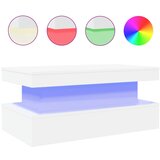 Maison Chic Klubska mizica - kavna mizica - Nizka mizica z LED lučkami bela 90x50x40 cm, (21751907) Cene