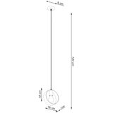  Sollux SL.1137 - Luster na sajli TITRAN 1xE27/60W/230V, beo | Eponuda.com