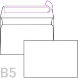  Kuverta B5, 250 x 176 mm, bela, 50 kosov | Shoptok.si