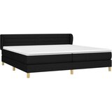  Krevet s oprugama i madracem crni 200x200 cm od tkanine | shoptok.hr