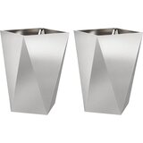  Sadilica 2 pcs Srebrno 50 x 50 x 75 cm Nehrđajući čelik | shoptok.hr