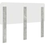  Uzglavlje s uzglavljem Betonski sivi 140 cm Konstruirano drvo | shoptok.hr
