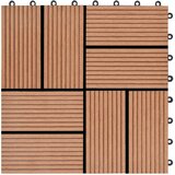  Pločice za decking 22 kom. Smeđa 30 x 30 cm WPC | shoptok.hr