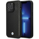 BMW OVITEK USNJEN OVITEK Z DIAMANTNIM VZORECEM ZA IPHONE 14 PRO ČRN, (21898187) | Shoptok.si