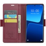 INORCO Za Nokio C22 PU usnjena torbica za telefon proti padcem, stojalo s teksturo ogljikovih vlaken in režo za kartice, (22037162) | Shoptok.si